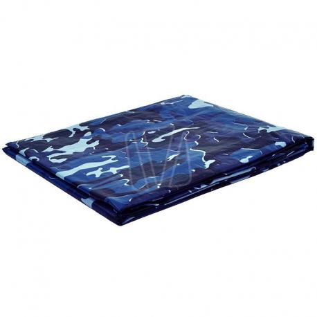 Afdekzeil camouflage blauw (125gr/m²)