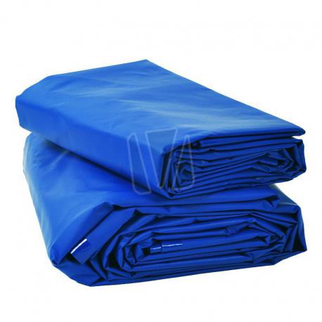 Afdekzeil blauw PVC (600gr/m²)