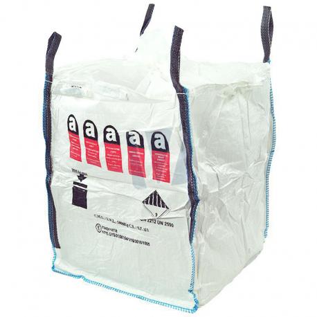 Big bag met asbestlogo