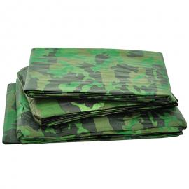 Afdekzeil camouflage groen 140gr/m²
