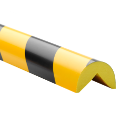 C-vorm 40 x 28 mm schuimprofiel NOMA PROTECT WARNING zwart/ geel