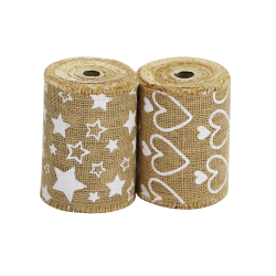 Jute lint met bedrukking