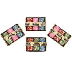 Jute touw tweekleurig