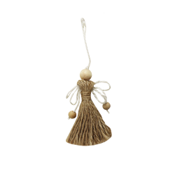 Jute ornament engel