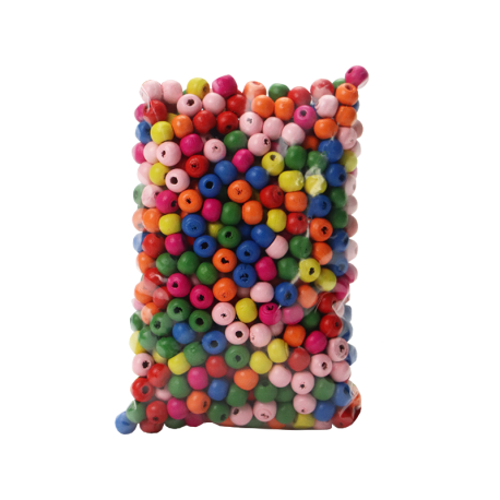 Houten kralen mix gebruik: Houten kralen mix