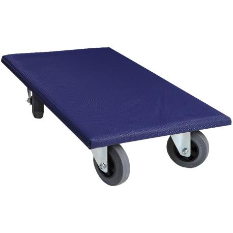 Meubelhondje 60x35 cm blauw 300 kg rubber wiel