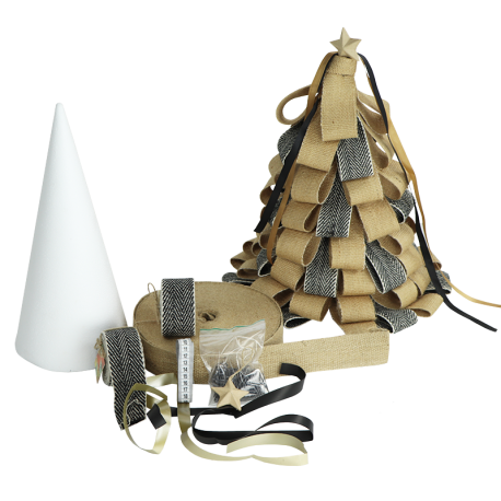 DIY pakket jute kerstboom