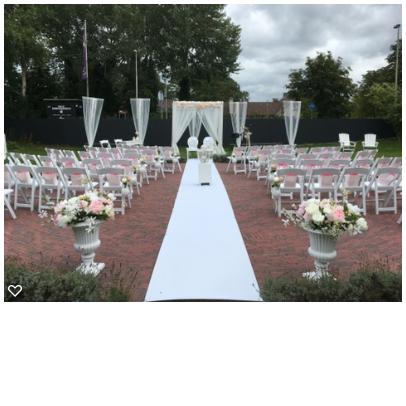 Witte loper vanaf 1 meter gebruik: Bruiloft